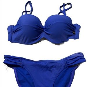 La Vie en Rose Aqua Bikini in Blue Large